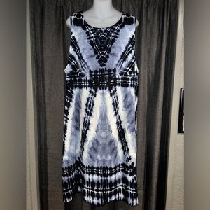 Ava and Viv Target dress Tye Dye design Zipper back  2X EUC